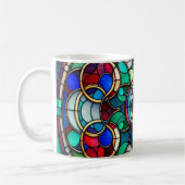 Glas in lood Art - Radiant Circle Design Koffiemok (Links)