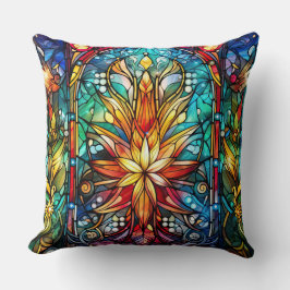 Glas in lood Art Sierkussen – Vakantie Bloemen