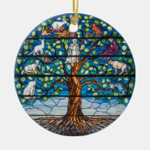 Glas in lood Art, Tree of Life Glas in lood