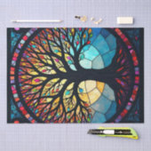 Glas in lood Art, Tree of Life Glas in lood Tissuepapier (Craft)