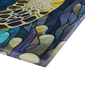 Glas in lood Art zee schildpad Snijplank (Hoek)