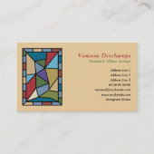 Glas in lood artiest visitekaartje (Voorkant)