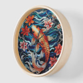 Glas in lood Aziatische Stijl Koi Vis en Camellias (Hoek)