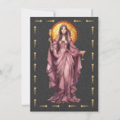 Glas in lood Bachelorette Party Tarot Kaart (Achterkant)