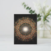 Glas in lood barst briefkaart (Staand voorkant)