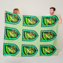 Glas in lood Basilisk Fleece Deken