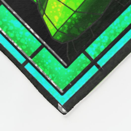 Glas in lood Basilisk Fleece Deken (Hoek)