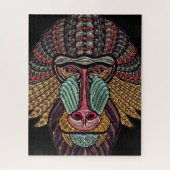 Glas in lood baviaanse mozaïekkunst legpuzzel (Verticaal)