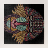 Glas in lood baviaanse mozaïekkunst legpuzzel (Horizontaal)