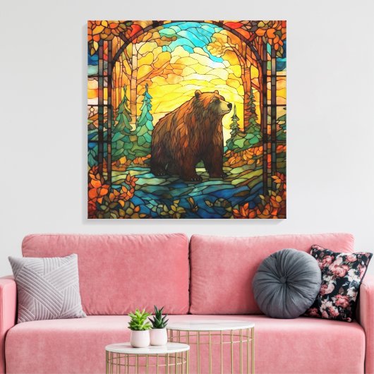 Glas in lood Beer Canvas Kunst (Insitu (Woonkamer))