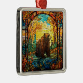 Glas in lood Beer Ornament (Rechts)