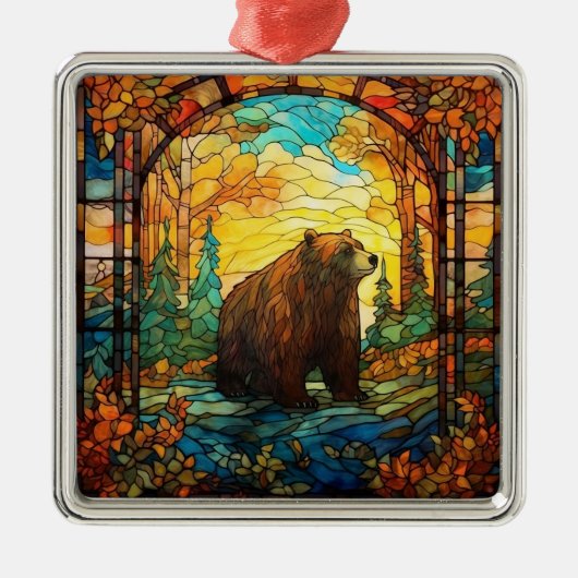 Glas in lood Beer Ornament (Voorkant)