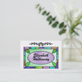 Glas in lood behuizing/Visitekaartje door SRF Visitekaartje (Staand voorkant)