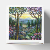 Glas in lood Bergen en Stroom Bedankdoosjes (Bovenkant)