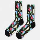 Glas in lood Big Pattern kerst Crew Socks Sokken (Links)
