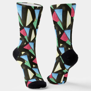 Glas in lood Big Pattern kerst Crew Socks Sokken