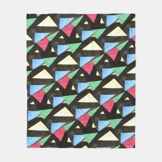 Glas in lood Big Pattern kerstgeblanket Fleece Deken (Voorkant)