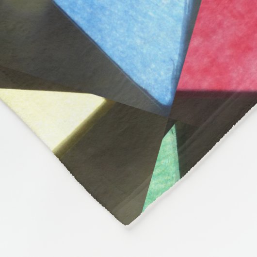 Glas in lood Big Pattern kerstgeblanket Fleece Deken (Hoek)