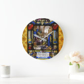 Glas in lood Bijbelscène. Grote Klok (Huis)