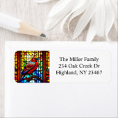 Glas in lood Bird gepersonaliseerd C Etiket (Insitu)