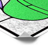 Glas in lood Bird Poster (Hoek)