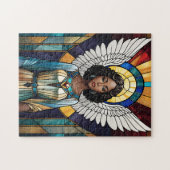 Glas in lood Black Angel Legpuzzel (Horizontaal)