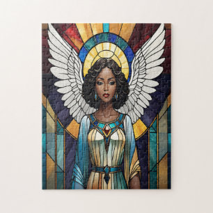 Glas in lood Black Angel Legpuzzel