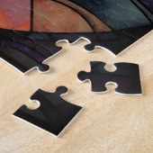 Glas in lood Black Cat Legpuzzel (Zijkant)