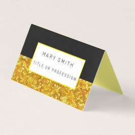 Glas in lood Black Gold Visitekaartje