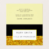 Glas in lood Black Gold Visitekaartje (Buitenkant ongevouwen)