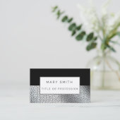 Glas in lood Black Silver Visitekaartje (Staand voorkant)