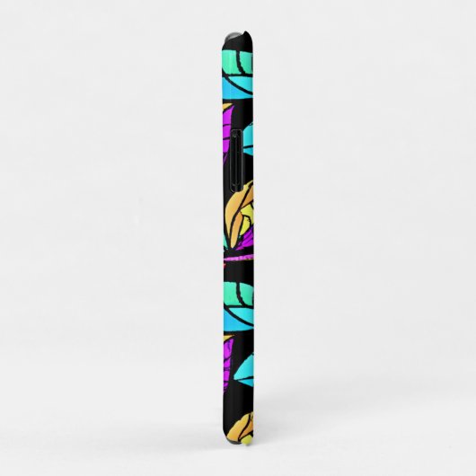 Glas-in-lood Bladeren Ontwerp Case-Mate iPhone Case (Achterkant/rechts)