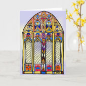 Glas-in-lood Blanko Kaart (Gele Bloem)
