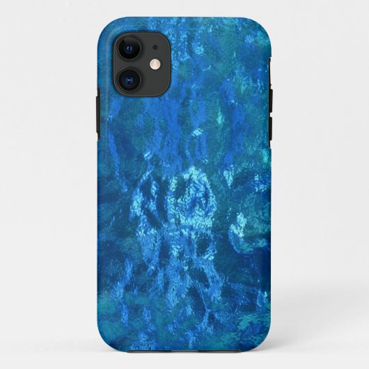 Glas in lood blauw Case-Mate iPhone case (Achterkant)
