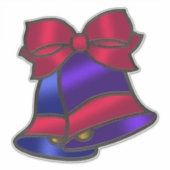 Glas in lood blikjes met kerst sticker (Voorkant)