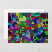 Glas in lood Block Tegel Briefkaart (Voorkant / Achterkant)