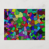 Glas in lood Block Tegel Briefkaart (Voorkant)