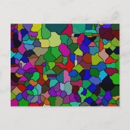 Glas in lood Block Tegel Briefkaart