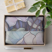 Glas in lood Bloem Découpage Tissue Papier (Geschenk)