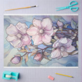 Glas in lood Bloem Découpage Tissue Papier (Craft)