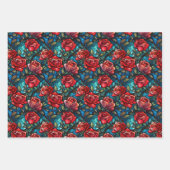 Glas in lood Bloembloem Kleurrijk Inpakpapier Vel (Voorkant)