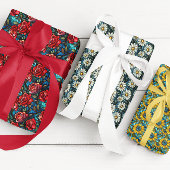 Glas in lood Bloembloem Kleurrijk Inpakpapier Vel