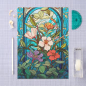 Glas-in-lood Bloemboog Art Nouveau Tissuepapier (Craft)