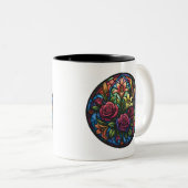 Glas-in-lood Bloemen Mok (Voorkant rechts)