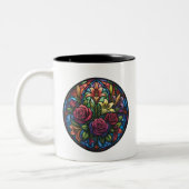 Glas-in-lood Bloemen Mok (Links)