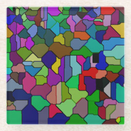 Glas in lood Blok Tegel Glas Onderzetter Glazen Onderzetter