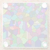 Glas in lood Blok Tegel Glas Onderzetter Glazen Onderzetter (Achterkant)