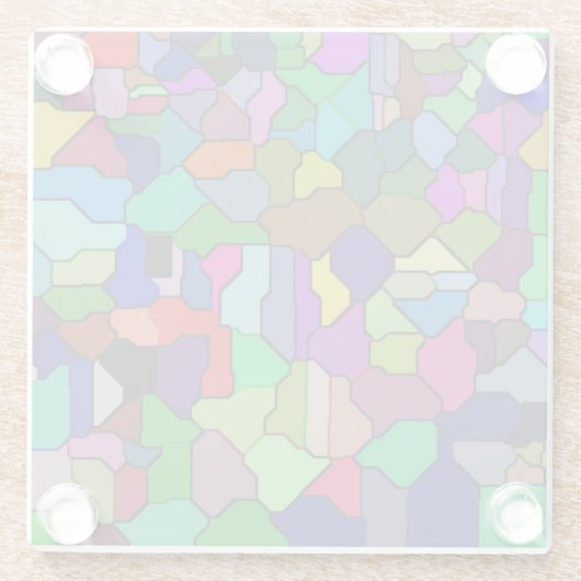 Glas in lood Blok Tegel Glas Onderzetter Glazen Onderzetter (Achterkant)