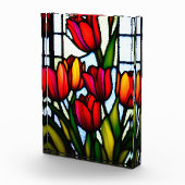 Glas in lood Blooms: Leadlight Tulpen in kleur Fotoblokken (Rechts)