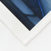 Glas in lood Blue Bird Design Fleece Deken (Hoek)